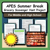 AP Environmental Science (APES) Summer Break Grocery Store Project