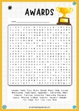 Awards WordSearch Puzzle Worksheet Activity - Fun Educational Word Game for Kids