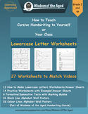 Handwriting Distance Learning - Lowercase Letters - Worksheets