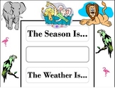 Zoo Weather Chart! Zoo Bulletin Board! Zoo Theme! Zoo Decor! Zoo Animal Theme!