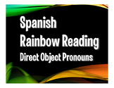 Spanish Direct Object Pronoun Rainbow Reading