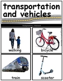 Unit Vocabulary Cards (Animals, Transportation, People, Sports, Sea Life)