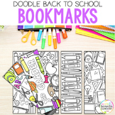 Back To School Bookmarks | Bookmarks To Color | Doodle | Coloring ...