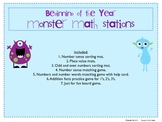 Beginning of the Year Monster Math