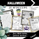 FRENCH Halloween ActivitÂ¨Â¦s Lecture Jeux Dessins Â¨Â¦criture Print