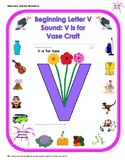 Beginning V Sound: V is for Vase Craft