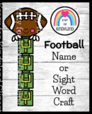 Football Craft Super Name Activity or Sight Word Practice (Homecoming)
