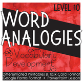 Analogies Grade 10