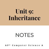 Unit 9 - Inheritance - AP? Computer Science A - Notes