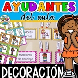 Editable Classroom Job Chart in Spanish / Class Helpers - Ayudantes del salÂ¨Â®n