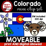Colorado State Symbols MOVEABLE Mini Clipart Set DIGITAL AND PRINT ...