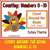 Counting Numbers 0-10 Turkey Theme Thanksgiving Math Games