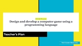STEM Project: Design and develop a computer game using a programming language