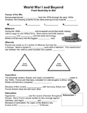 19 - World War I and Beyond - Scaffold/Guided Notes (Blank and Filled-In)