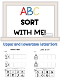 ABC Sort With Me! Upper and Lowercase Letter Sort