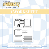 Artist Study Worksheet