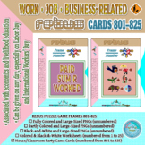 WORK ? JOB ? BUSINESS-RELATED Rebus Puzzle Party Game Cards 801Â¨C825