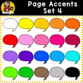 Page Accent Set 4 {Speech Bubbles for CU}