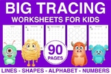 Big Kids Tracing Workbook Activity Book
