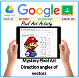 DIGITAL LEARNING - Direction angle of vectors PIXEL ART GOOGLE SHEET ACTIVITY