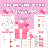 Valentine's Day Busy Book: Fun Activities for Kids to Learn and Play