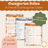 CatÂ¨Â¦gories Folies - A French vocabulary game