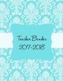 Beautiful Damask Teacher Binder