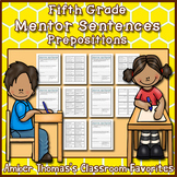 Mentor Sentences: Prepositions {Fifth Grade}