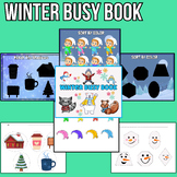 Winter Busy Book |Toddler Busy Book Printable|Winter activity binder|Quiet Book