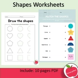 2D shapes Worksheets-Activities