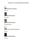 7th Grade Reading List