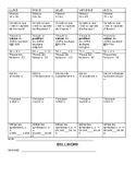 Bellwork Semester 1: 3/4 Grade French Immersion