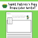 Draw Color Write Saint Patrick's Day