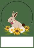 Easter/bunny lined paper/letter writing