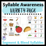 Syllable Awareness Variety Pack (Segment, blend and sort syllables!)