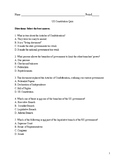 US Constitution Quiz