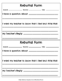 Rebuttal Form