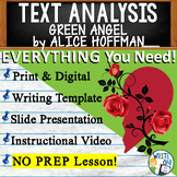 Green Angel by Alice Hoffman - Text Analysis Writing Prompt Citing Text Evidence