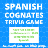 Cognates Trivia Game - Spanish - NO PREP - Digital - Editable