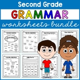 Grammar Worksheets Bundle Second Grade | No Prep Printables | 30% off