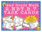 EMOJI 2nd Grade Math Problems Task Cards Add/Subtract to 1,000 - CC 2.NBT.B.7