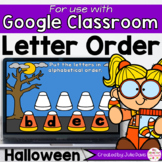 Halloween Alphabetical Order Game Kinder Alphabetizing ABC Order Google Slides