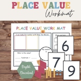 Math Place Value Workmat Kindergarten Math Manipulatives Printable Math PDF