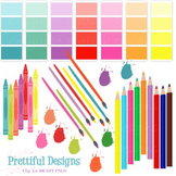 Artist Party Art Supplies Clip Art