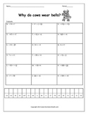 Integer Operations: All Operations Review Riddle Worksheet Bundle