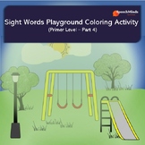 Sight Words Reading Activity - Primer Level Part 4 - Draw & Color Playground