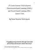 Unit 6: Force and Motion (Reinforcement) TEKS 3.7B PHBL & PBL Complete Unit