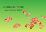 JAPANESE DAYS OF THE WEEK
