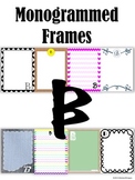 Monogrammed "B" Stationary