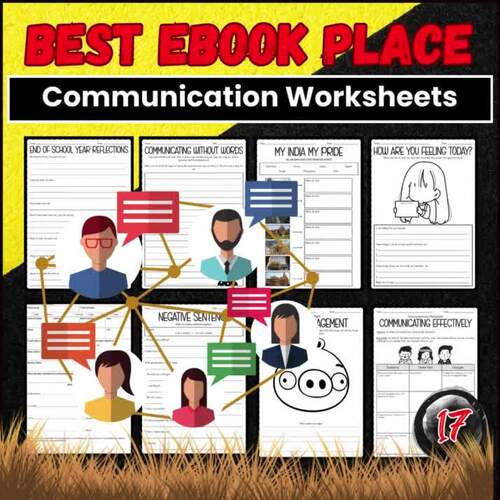 Communication End of School Year Reflection Worksheets